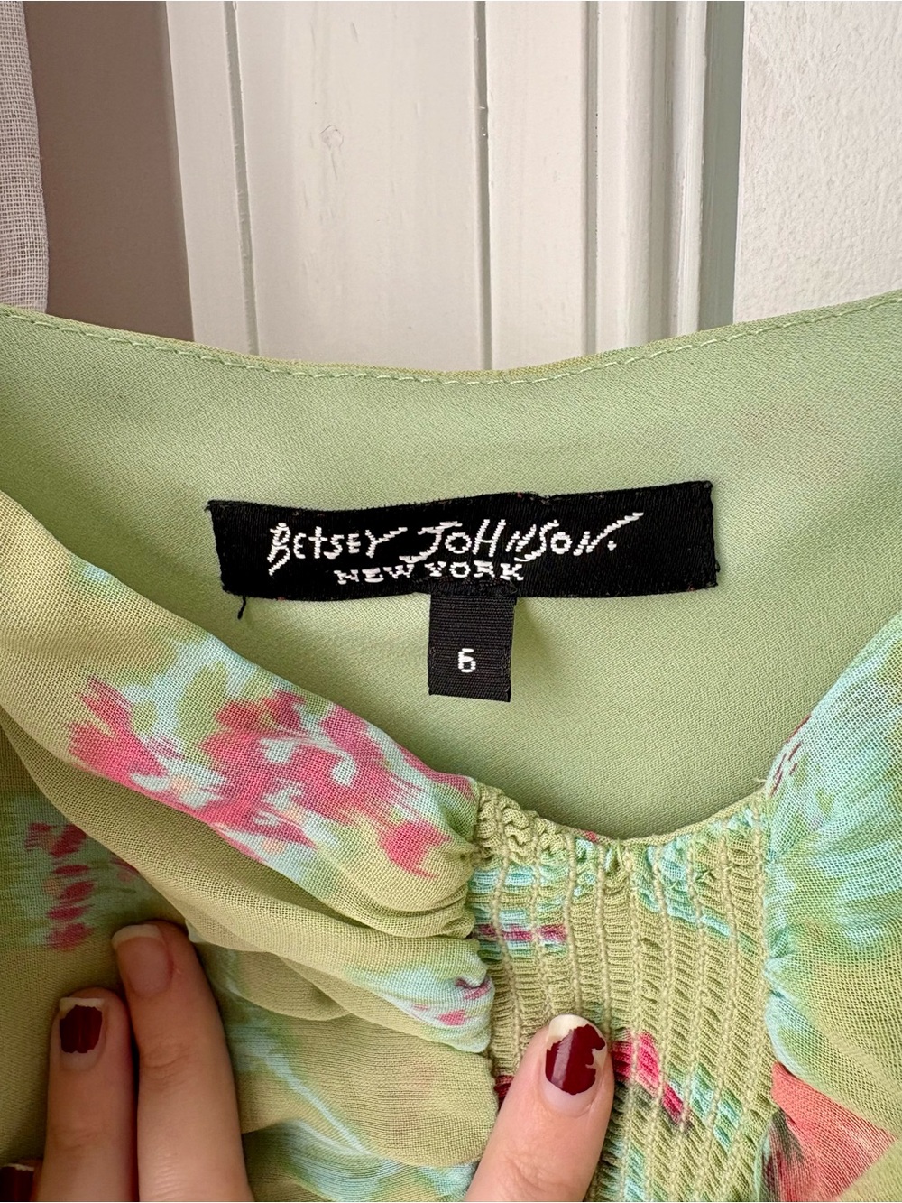 Vintage Betsy Johnson Bias Cut Hankerchief Midi Dress - Picture 7 of 10